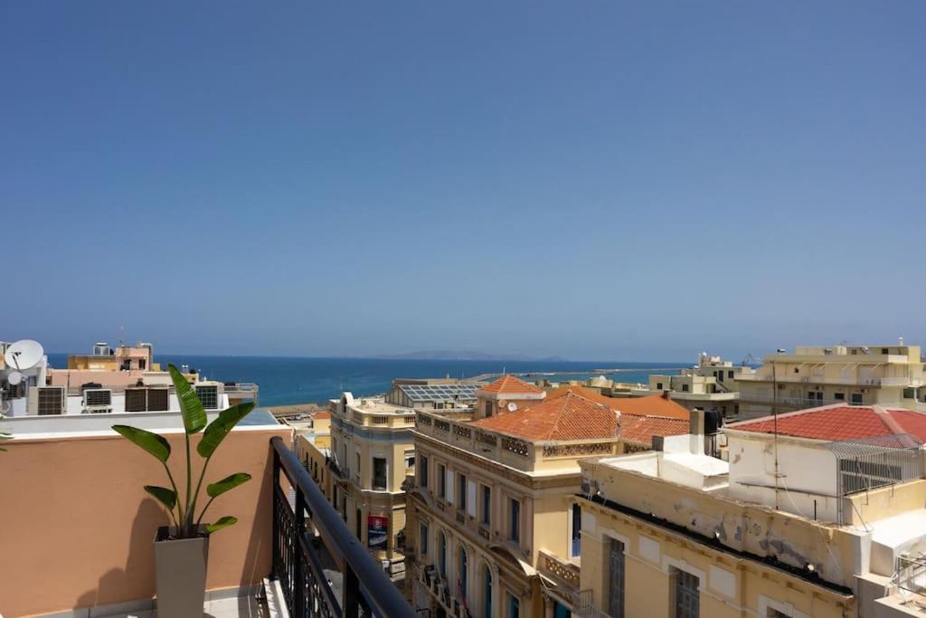 Appartement Bright, Serene Penthouse In Town Center W Seaview Héraklion